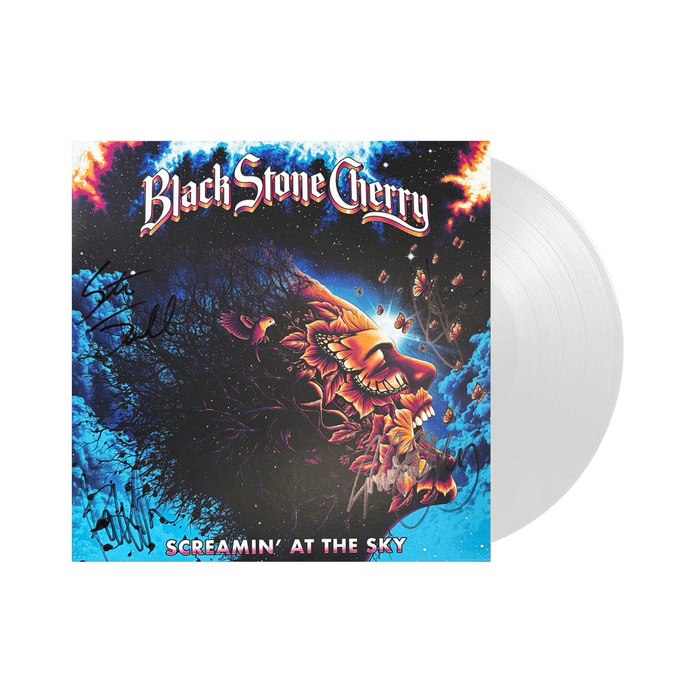 SIGNED Screamin' At The Sky 12" Vinyl - White