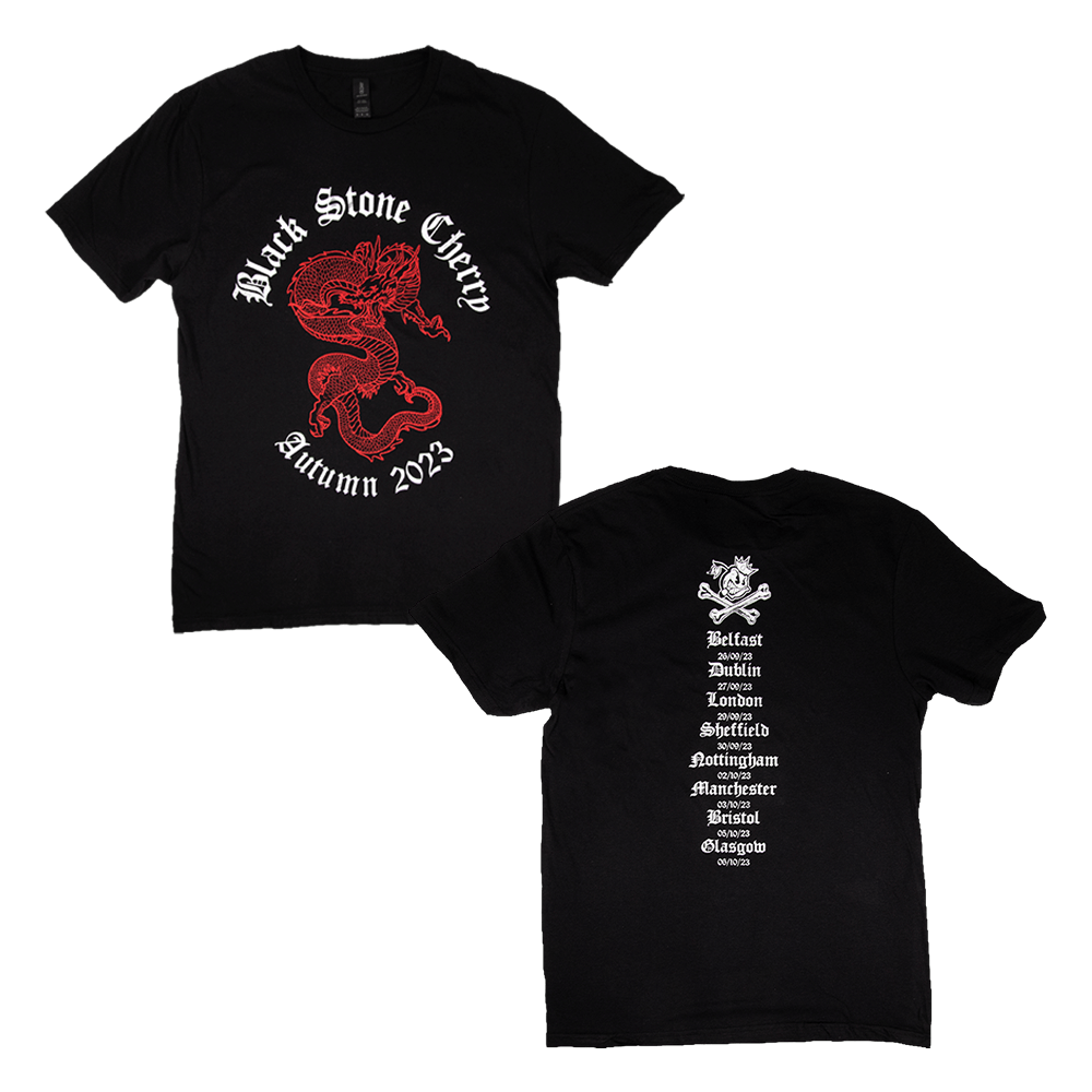Dragon UK 2023 Tour Tee - Black