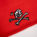 Jester and Bones Beanie - Red