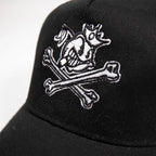 Jester and Bones Trucker Cap - Black
