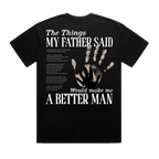 Things My Father Said Lyric Tee - Black
