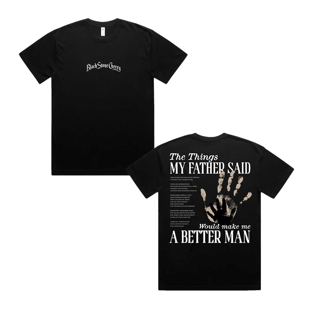 Things My Father Said Lyric Tee - Black