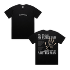 Things My Father Said Lyric Tee - Black