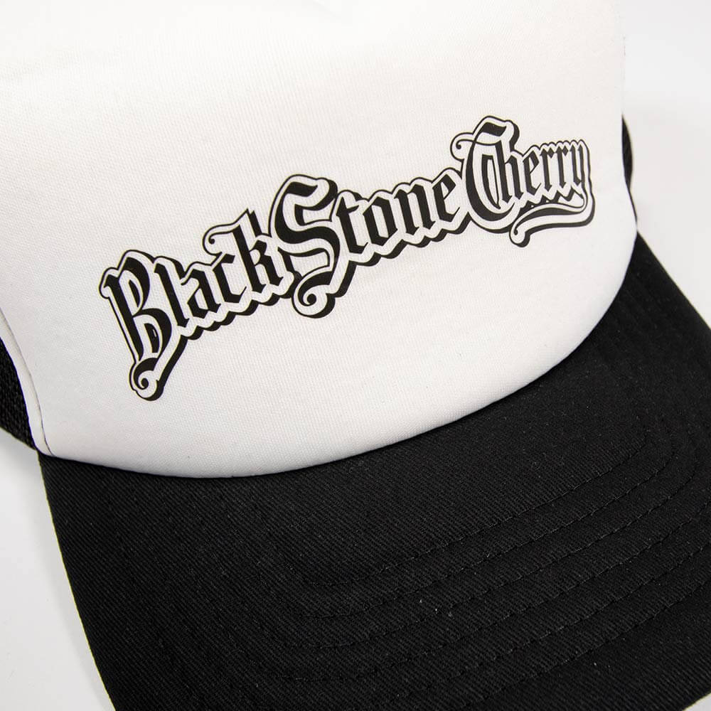 Logo Trucker Cap - Black/ White
