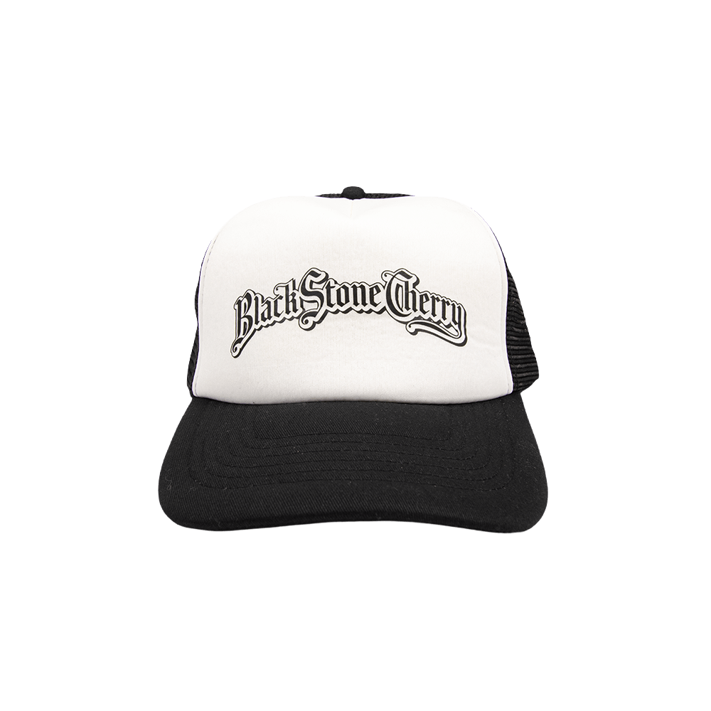 Logo Trucker Cap - Black/ White